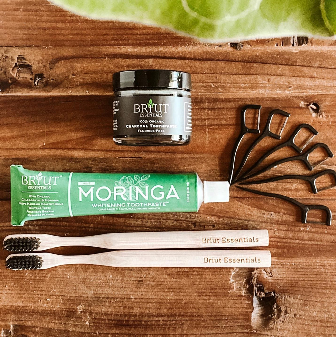 Moringa Whitening Toothpast and Charcoal Whitening Toothpaste