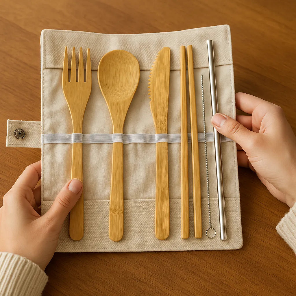 Reusable Bamboo Utensil Kit