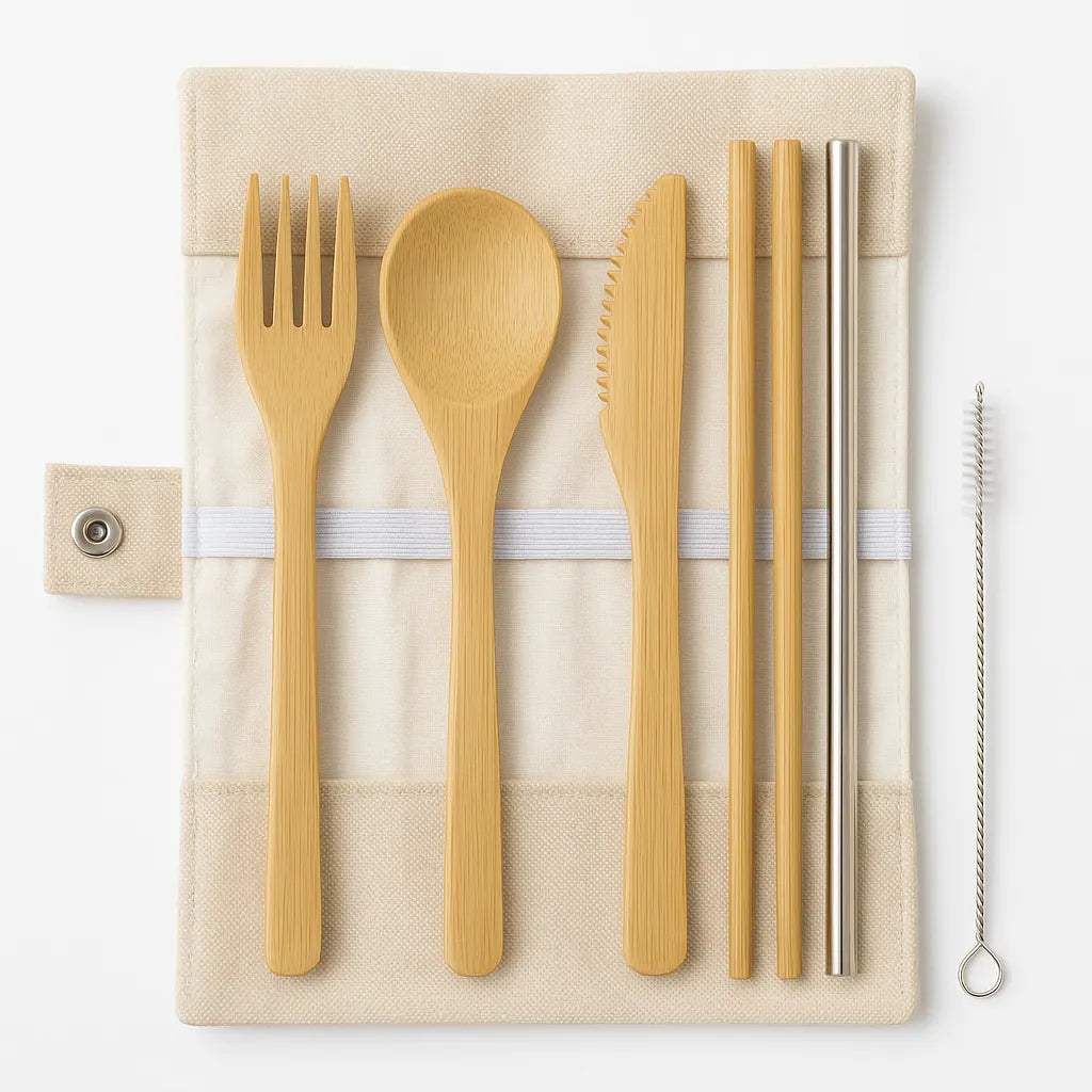 Reusable Bamboo Utensil Kit