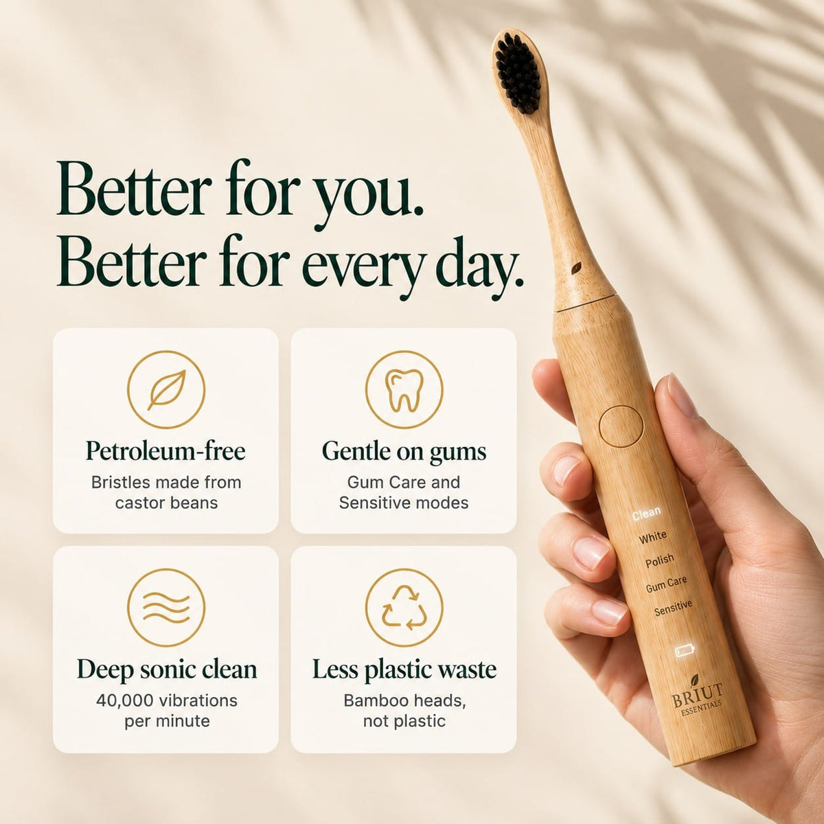 Bamboo Sonic Electric Toothbrush