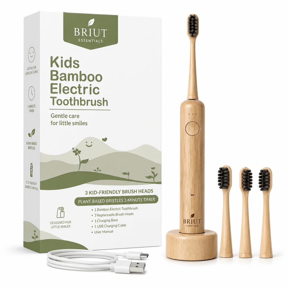 Kids Bamboo Sonic Electric Toothbrush