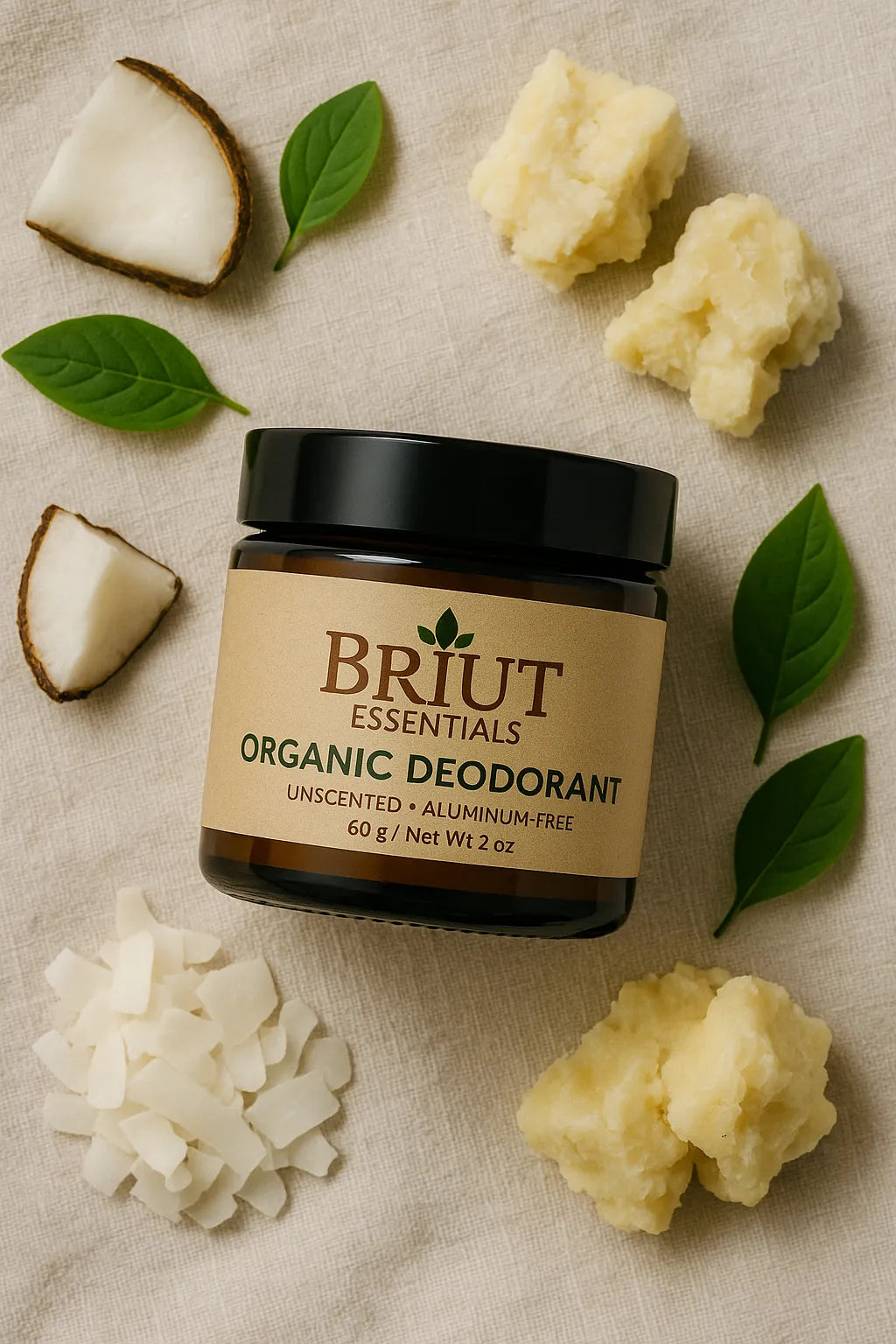 100% Organic Deodorant Jar