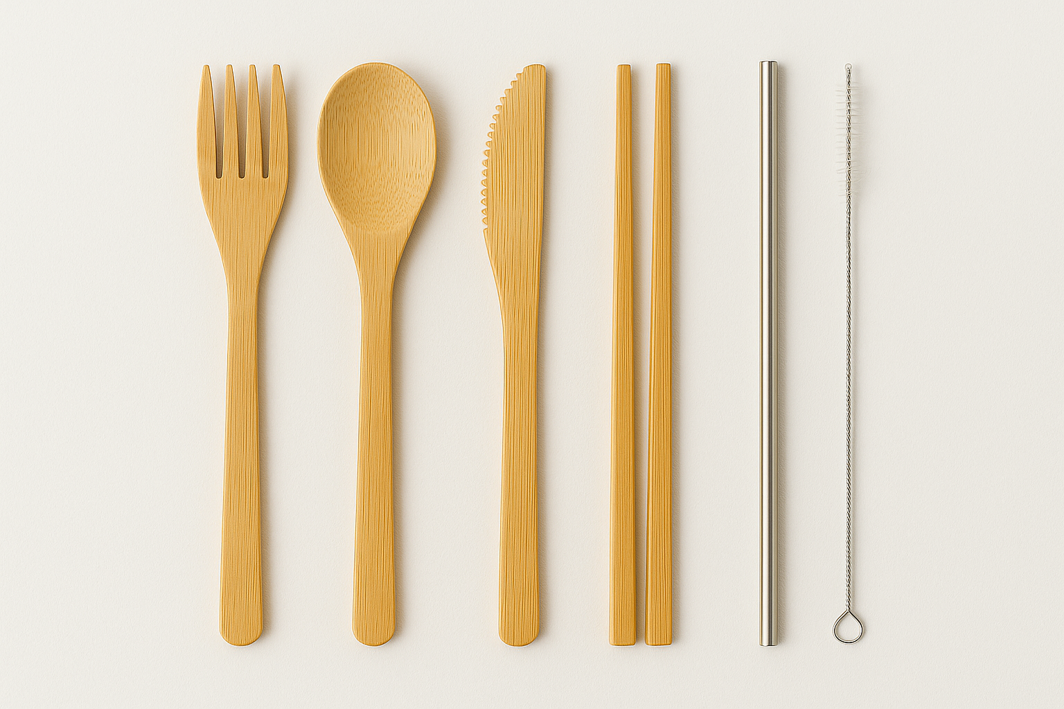Reusable Bamboo Utensil Kit