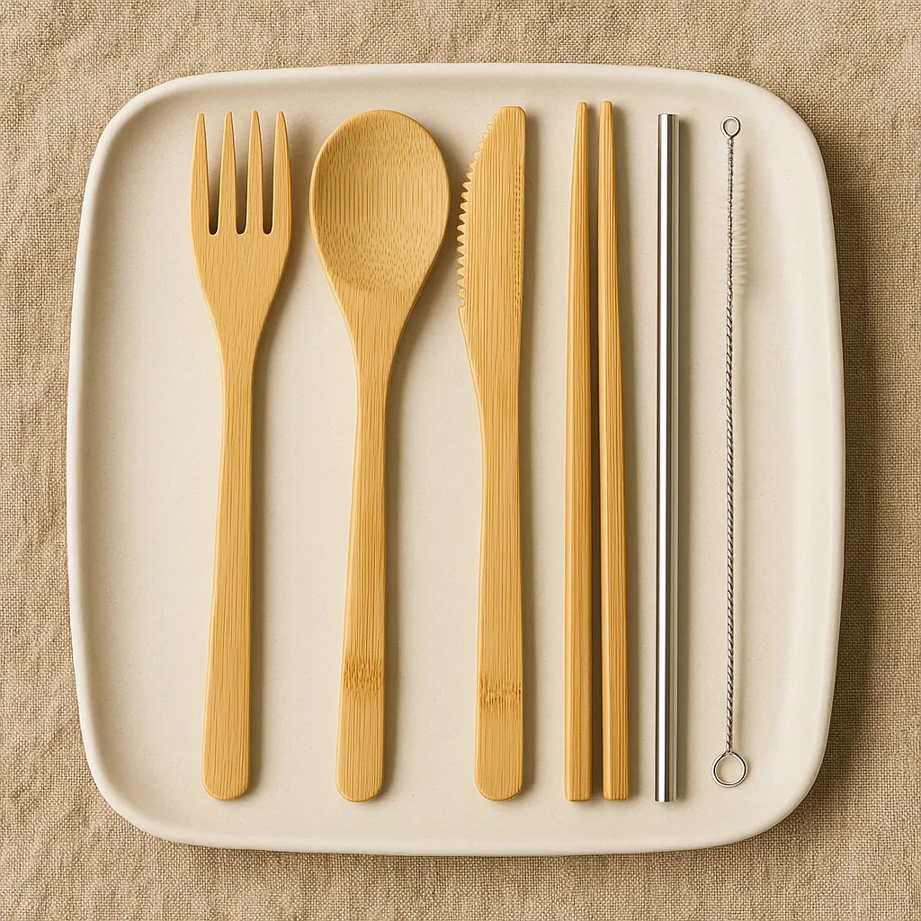 Reusable Bamboo Utensil Kit