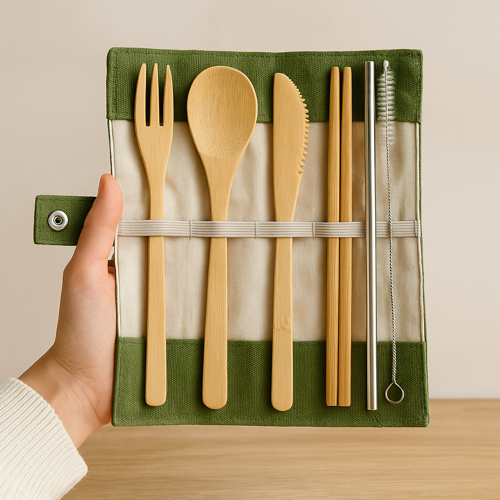 Reusable Bamboo Utensil Kit