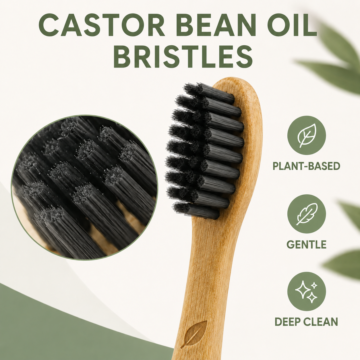 3 Pack - Replacement Heads Bamboo Electric Toothbrush