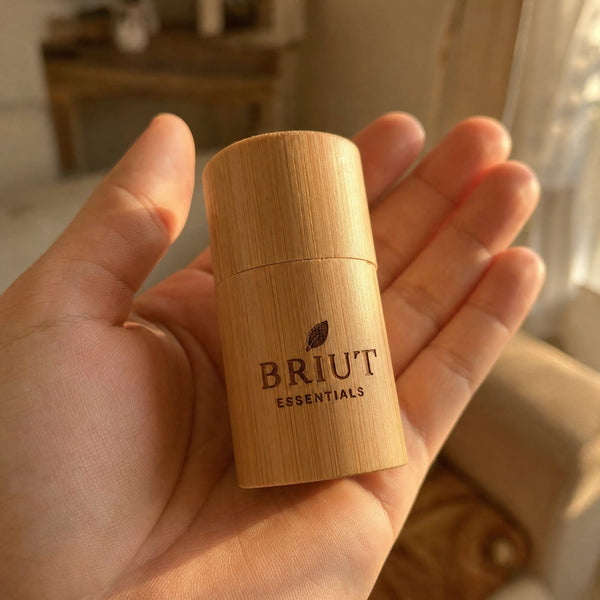 Briut biodegradable bamboo dental floss with bamboo case