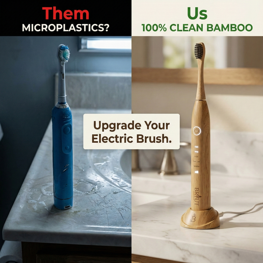 Bamboo Electric Toothbrush – Eco-Friendly Sonic Oral Care