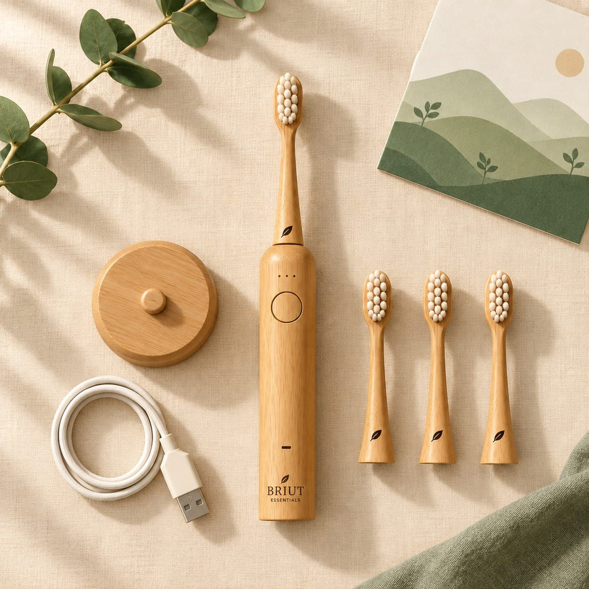 Kids Bamboo Sonic Electric Toothbrush