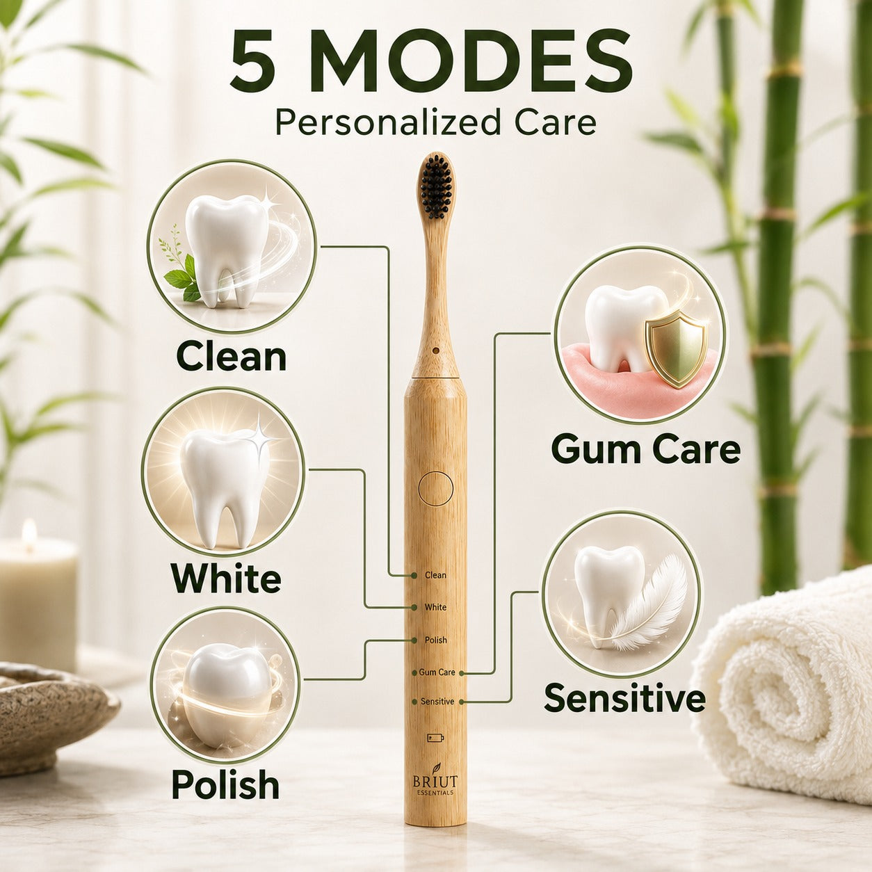 Bamboo Sonic Electric Toothbrush