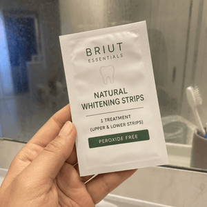 Customer photo of sealed whitening strip sachet