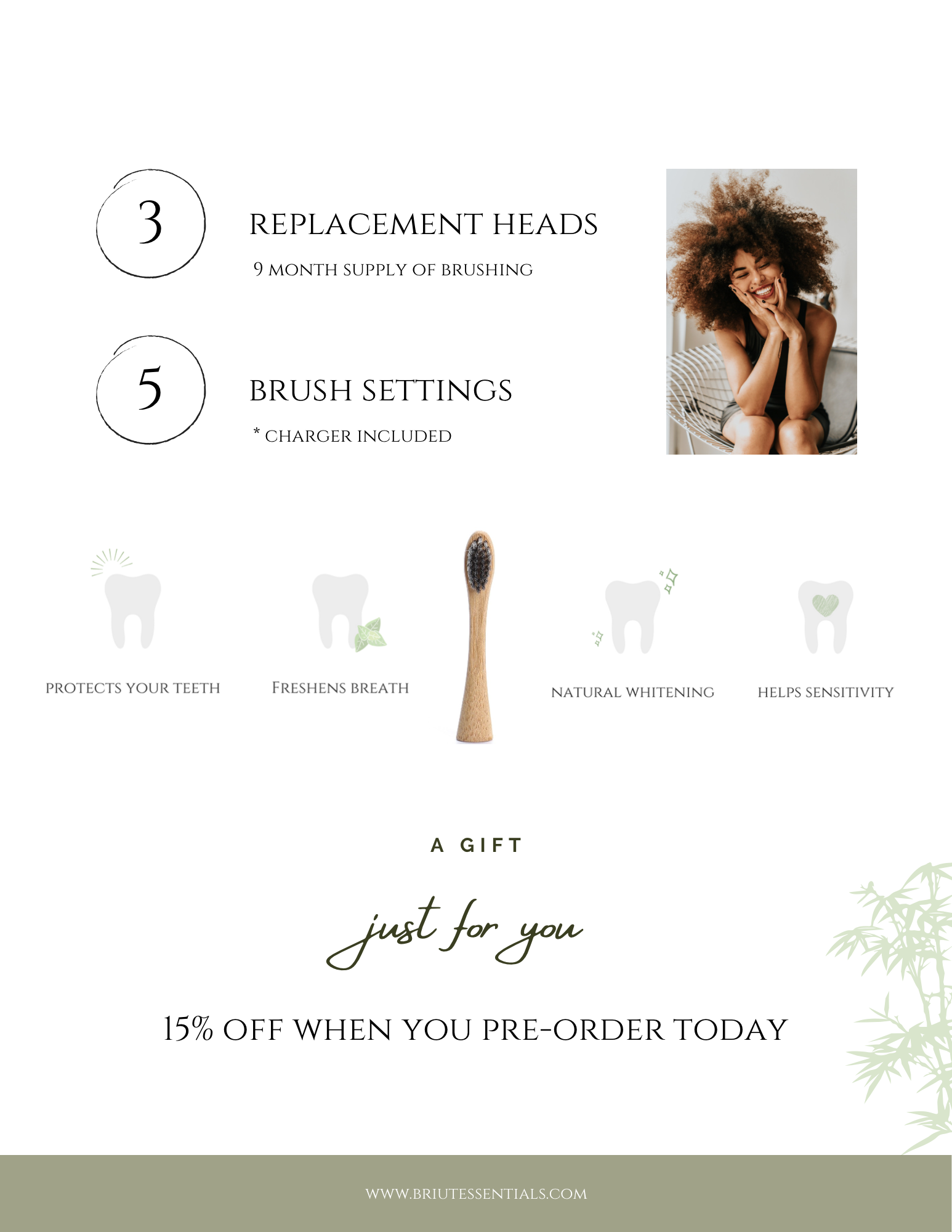 Electric Bamboo Toothbrush