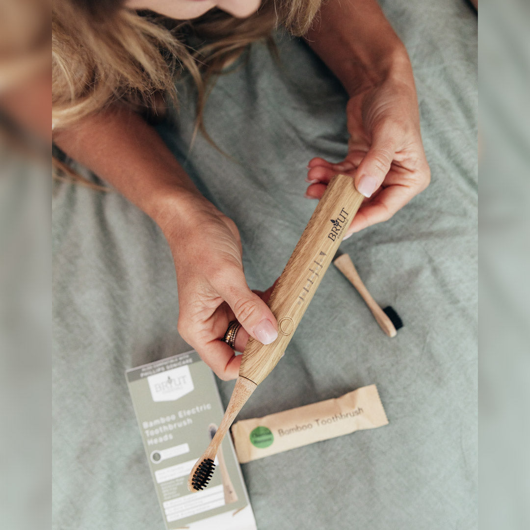 3 Pack - Replacement Heads Bamboo Electric Toothbrush